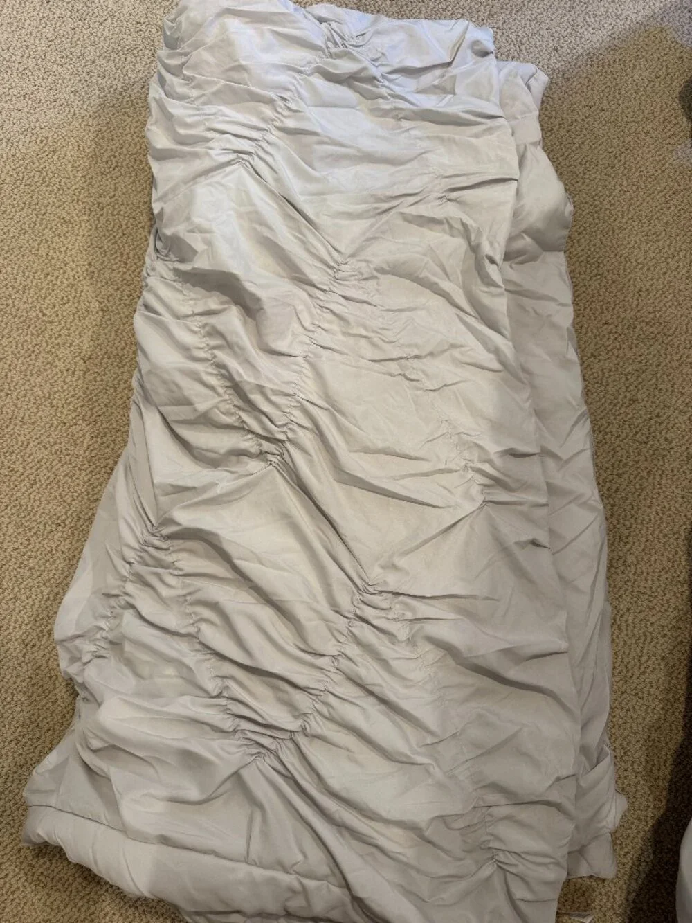 TWIN XL PBteen Comforter - Light Grey Whimsical Waves